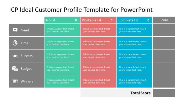 Ideal Customer Profile – ICP Slide Chart Template
