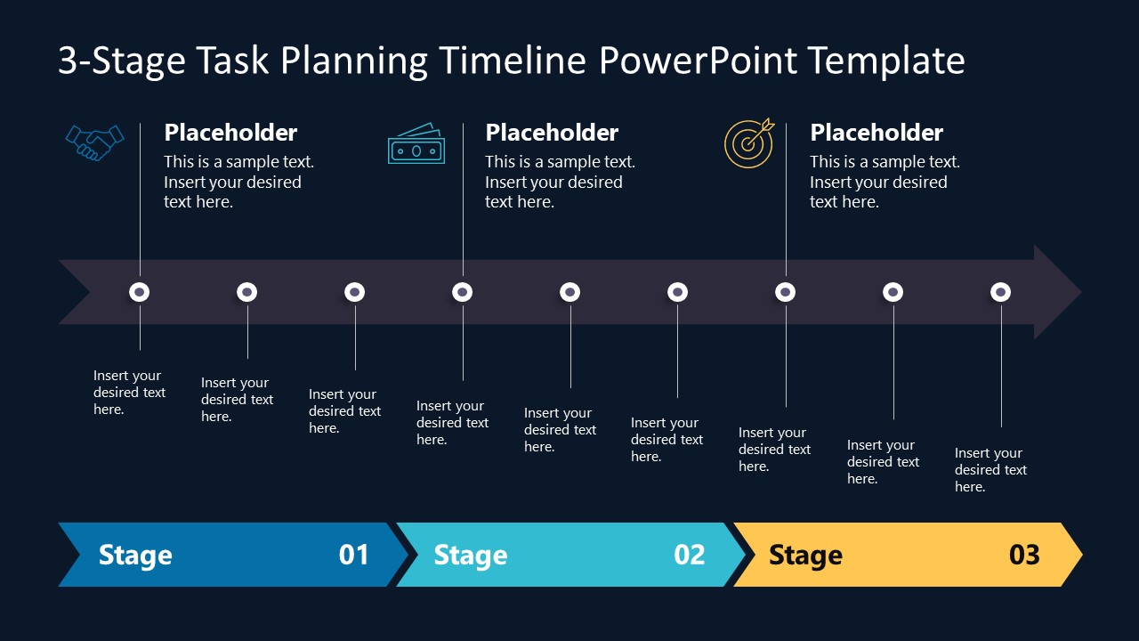 Gantt Chart Icon Showing Timeline Of Business Tasks PowerPoint templates,  Slides and Graphics