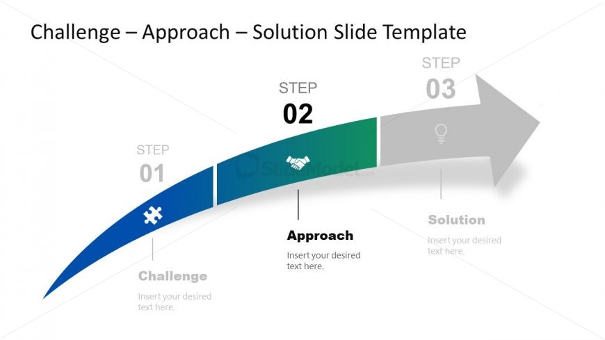PowerPoint Arrow Diagram - Approach Slide