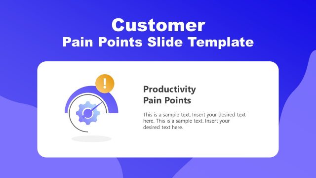 Productivity Pain Points Slide with Presentation Icon
