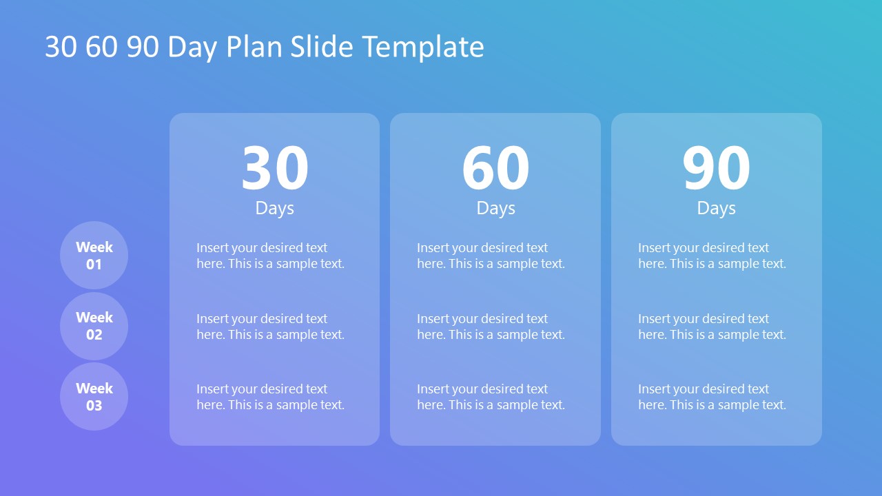 30 60 90 plan powerpoint template