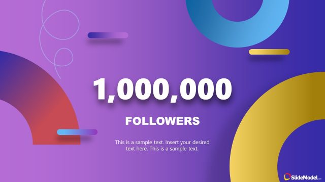 Social Media Followers Milestone Slide Template
