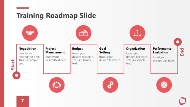 Training Roadmap – Timeline Slide