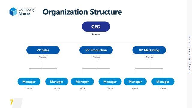 Organization Structure Charter Flow Diagram