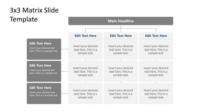 Text Matrix Powerpoint Text Charter Slide Template - Matrix PowerPoint Diagram - SlideModel