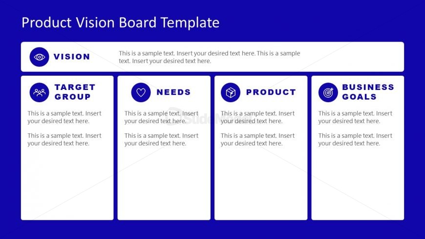Product Vision Representation Slide Design - SlideModel