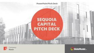 Editable Cover Slide for Sequoia Capital Pitch Deck