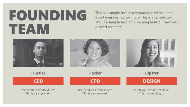 Founding Team Pictures Slide