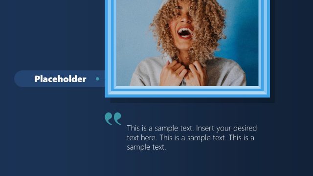 PPT Slide Template for Quote and Image