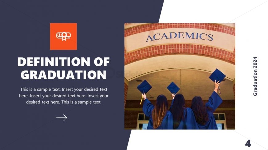 Definition Of Graduation Template Slide SlideModel