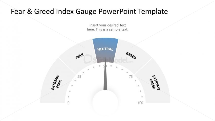 PowerPoint Template for Fear and Greed Index Chart