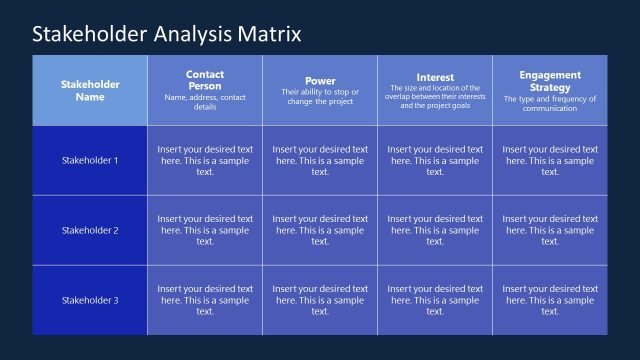 Stakeholder Assessment Diagram – Dark Background