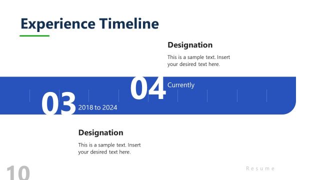 Experience Presentation Timeline Slide Two