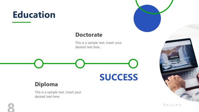 Horizontal Timeline Design for Educational Milestones
