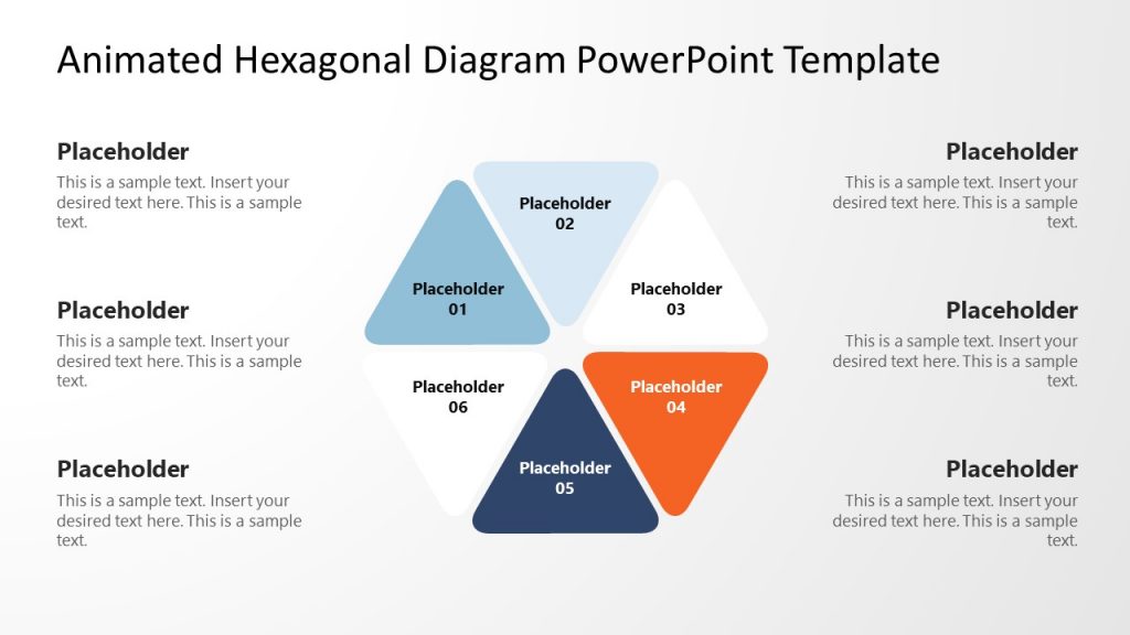 Animated Hexagonal PPT Template Slide - SlideModel