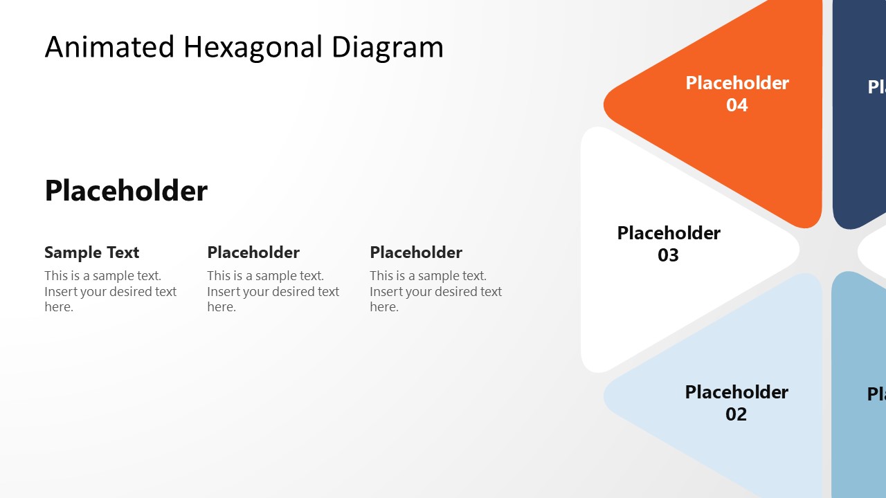 Color-Coded Hexagonal Diagram for PPT