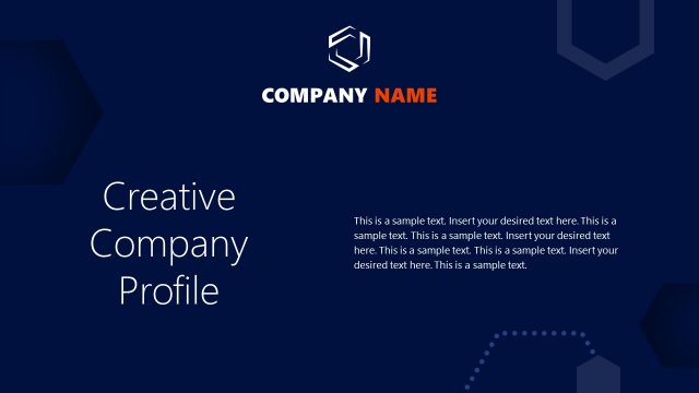 Creative Company Profile Animated Slide