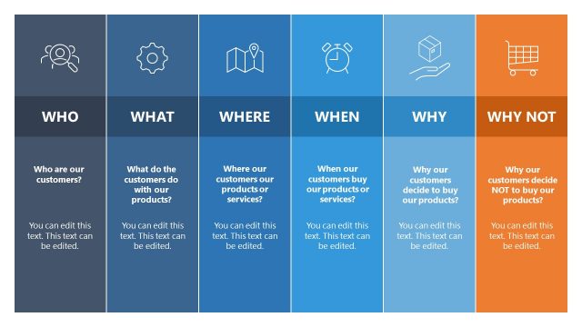 6W Model PowerPoint Template