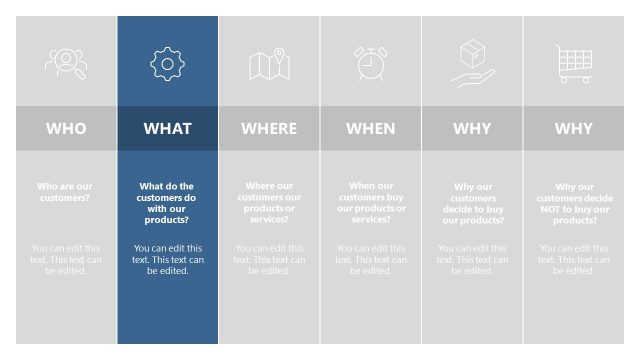 What Question Slide with Icons