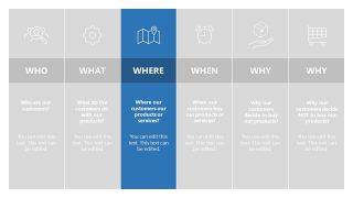 6W Presentation Model - Where Question Spotlight Slide