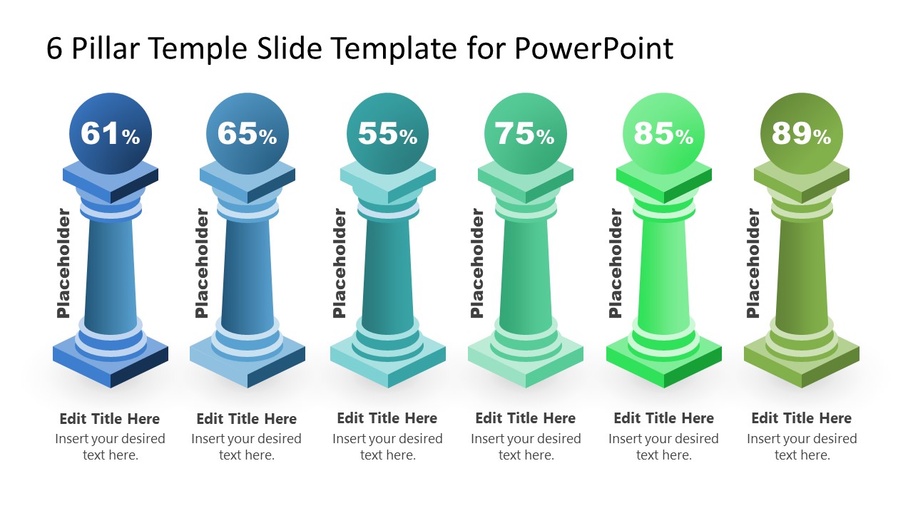 Editable Infographic Pillars Slide Template