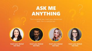 Editable Ask Me Anything PPT Template