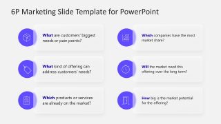 PowerPoint Template for 6Ps of Marketing