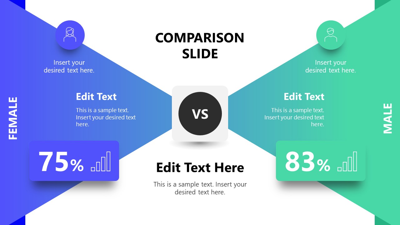 comparison chart template powerpoint