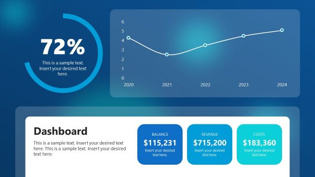 Dashboard Slide Template for Presentation