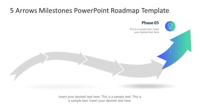 PowerPoint Curved Arrow Diagram for Presentations