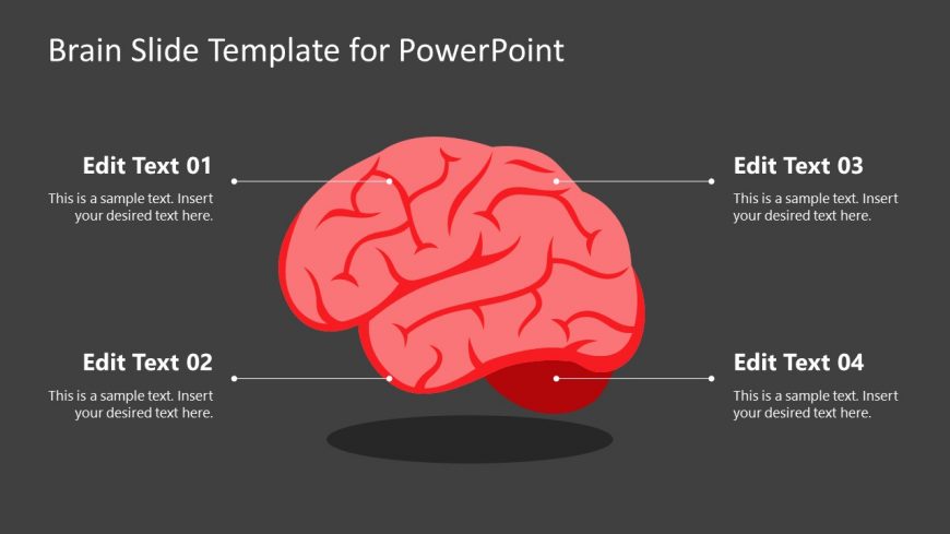 Brain Slide for PowerPoint Presentation