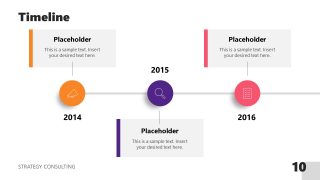 PPT Timeline Slide for Strategy Consulting