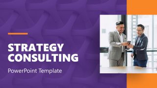 Title Slide Strategy Consulting Template - Dark Background 