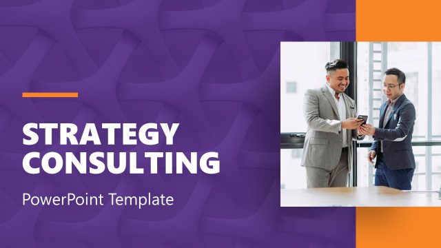 Dark Background Slide for Strategy Consulting Template