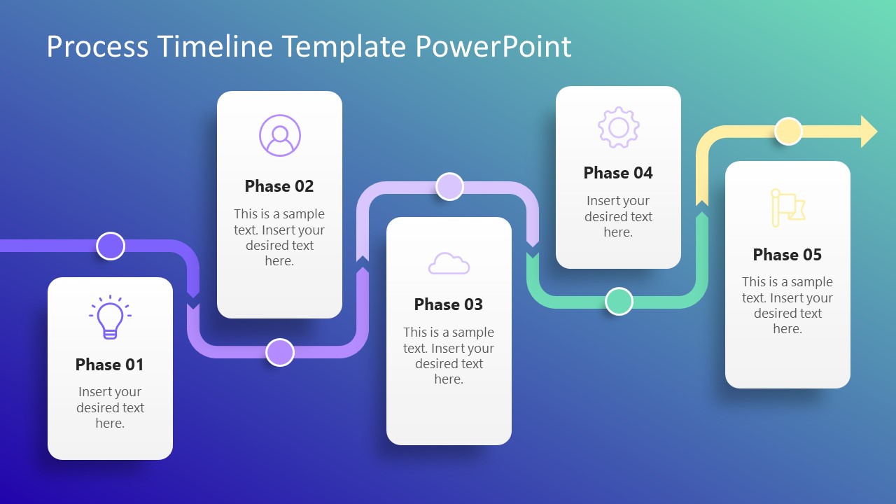 PPT Slide Template for Timeline Presentations 