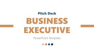 Title Slide for Business Executive Pitch Deck 