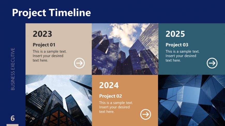 Editable Slide for Business Timeline 