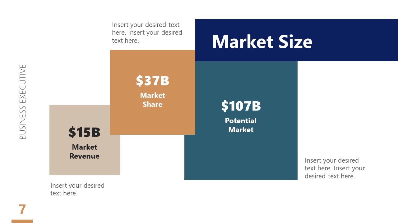 Market Segments Slide for Startup