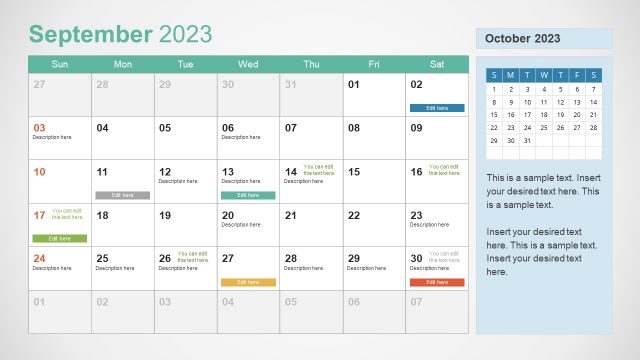 PPT Slide Design for September 2023