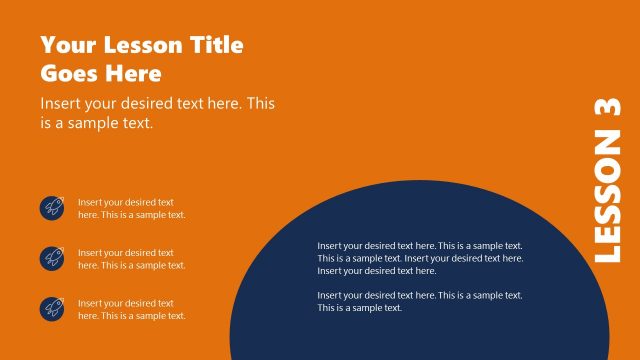 Lesson 03 Slide with Infographic Icons