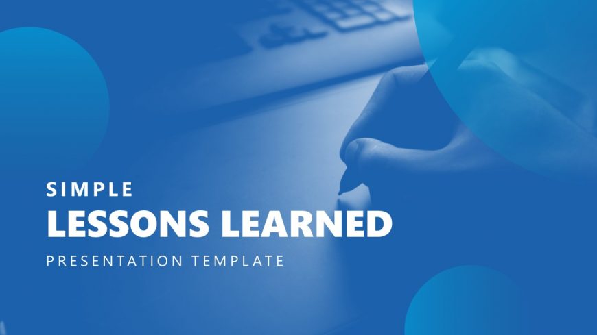 Title Slide for Lessons Learned Presentation Template