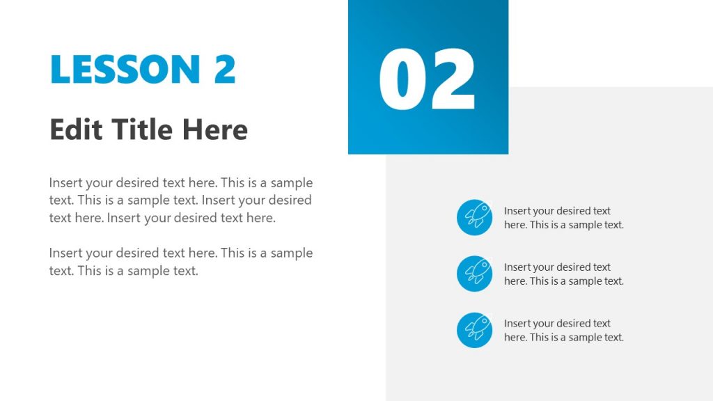 Lesson Two PowerPoint Template Slide - SlideModel