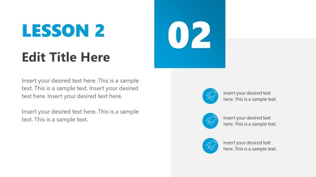 Lesson Two PowerPoint Template Slide
