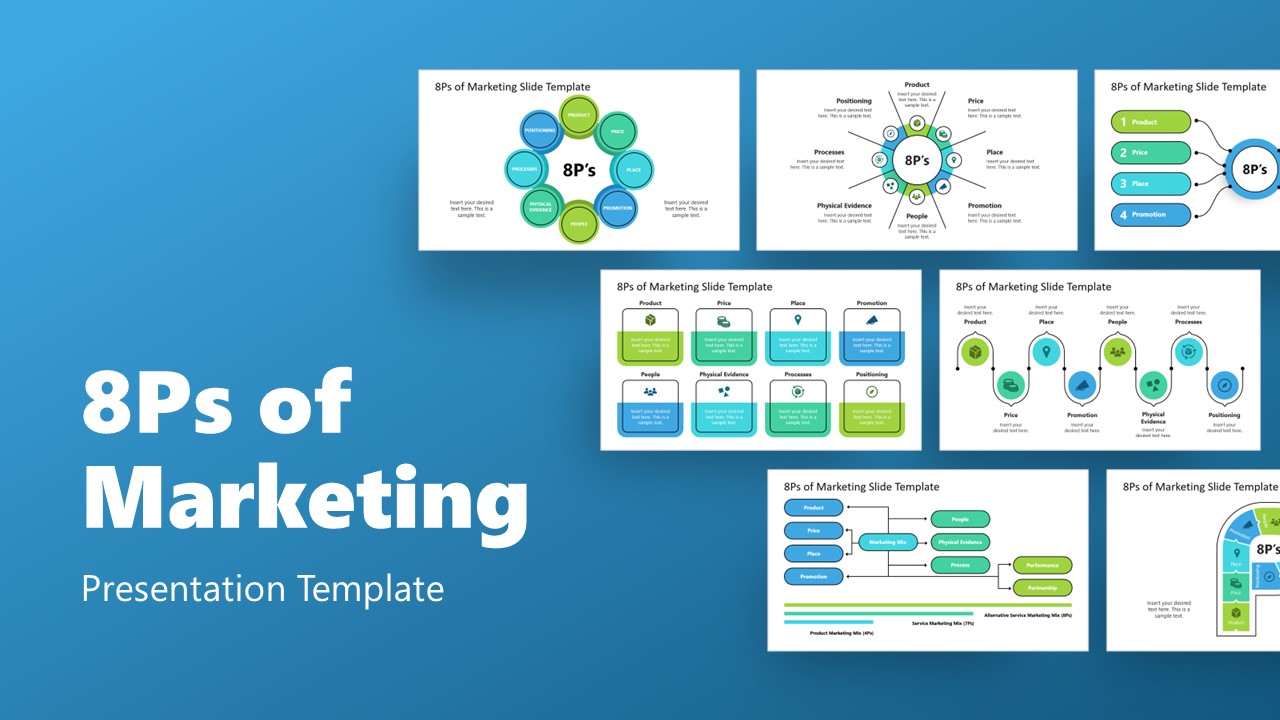 Editable Slide Design for 8Ps of Marketing