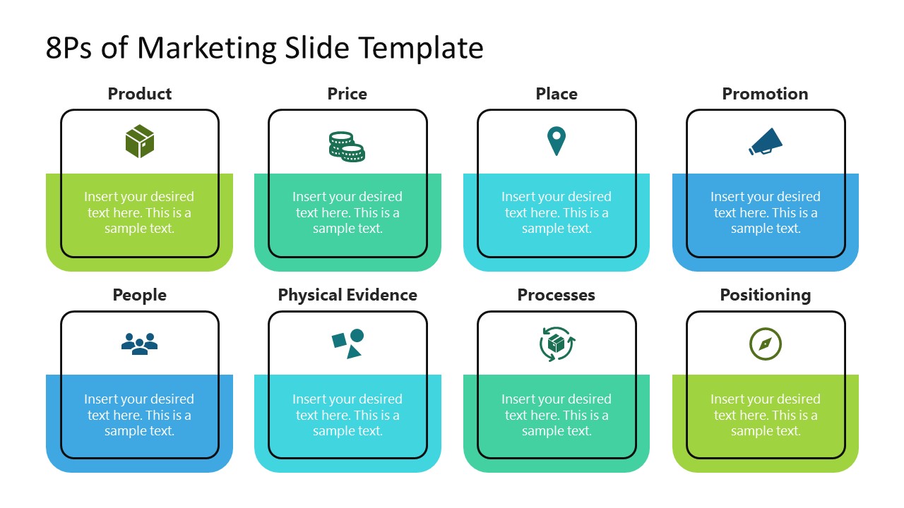 Infographic Slide Layout - 8Ps of Marketing 