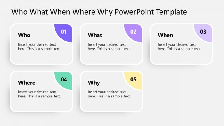 5W Model Infographic Slide for PowerPoint - SlideModel