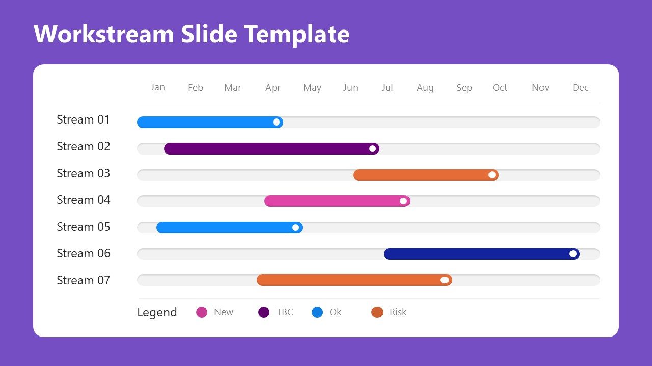 Workstream Planner Slide for PowerPoint - SlideModel