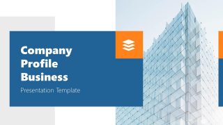 Cover Slide for Company Profile Business PPT Template