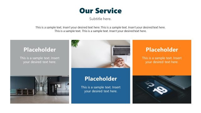 Our Services Block Design Slide for PPT