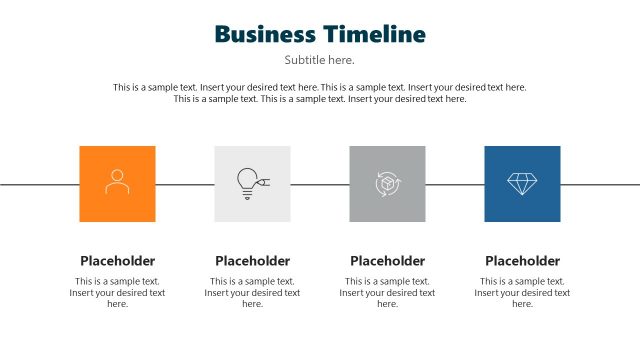 Business Timeline Horizontal Timeline Design